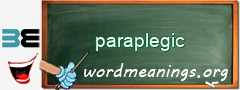 WordMeaning blackboard for paraplegic